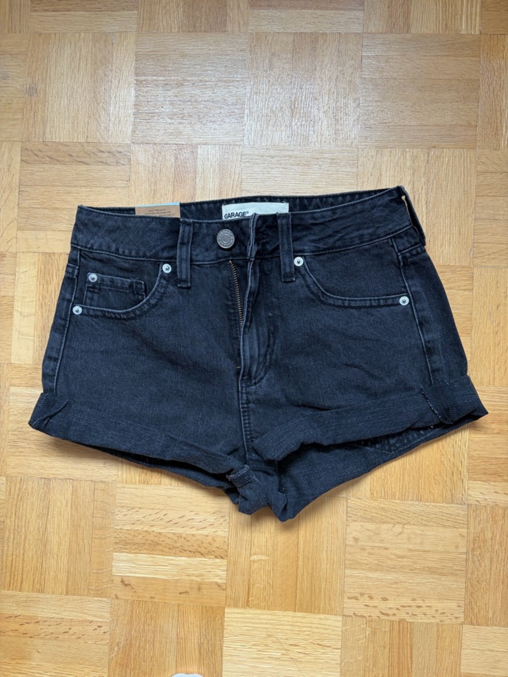 Garage Black Short Denim Cutoff Shorts